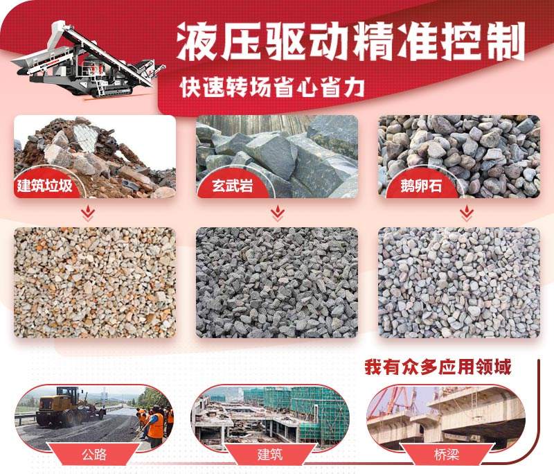 時(shí)產(chǎn)200噸可移動(dòng)履帶式碎石機(jī)應(yīng)用 時(shí)產(chǎn)200噸可移動(dòng)履帶式碎石機(jī)應(yīng)用