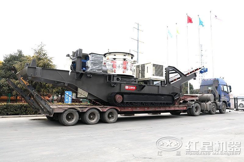 圓錐破履帶移動破碎站，整形效果好，產量高 style=width:720px; 