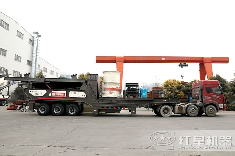 建筑垃圾一站式移動破碎機:移動圓錐破 建筑垃圾一站式移動破碎機:移動圓錐破