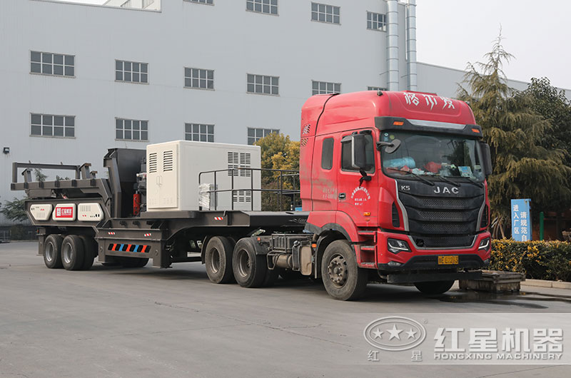 一小時400方的車載碎石車發貨現場 一小時400方的車載碎石車發貨現場