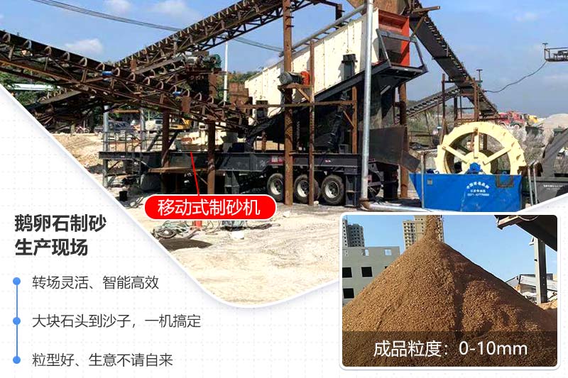 移動式制砂機(jī)作業(yè)現(xiàn)場圖 移動式制砂機(jī)作業(yè)現(xiàn)場圖