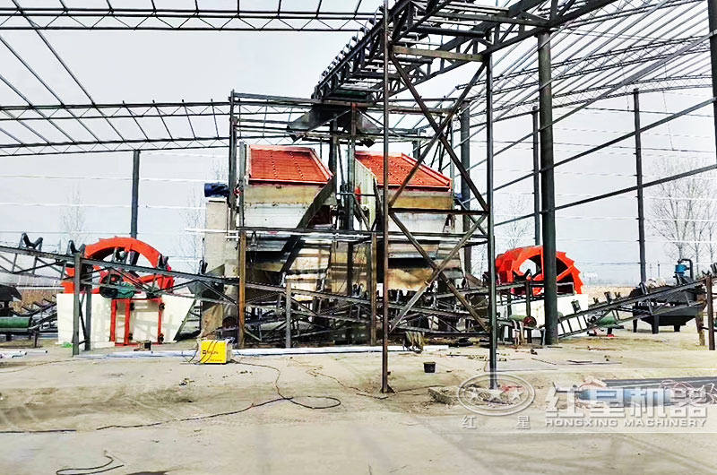 河南鄭州客戶洗沙場實拍圖 河南鄭州客戶洗沙場實拍圖