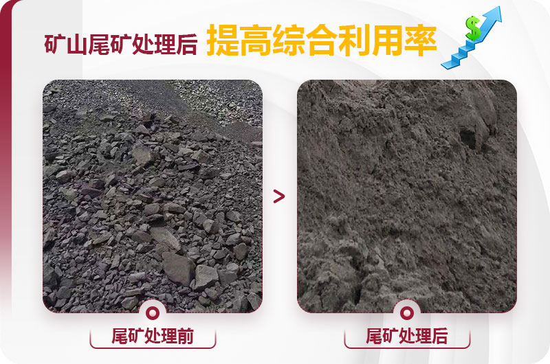 尾礦處理前后圖 尾礦處理前后圖