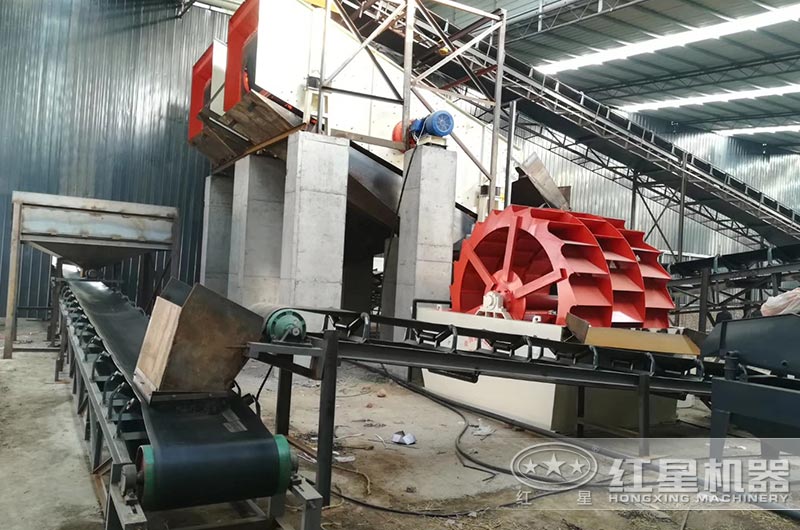 水洗砂機工作現(xiàn)場圖 水洗砂機工作現(xiàn)場圖