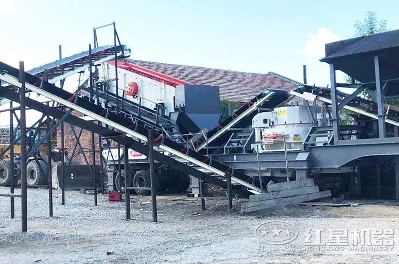 移動式機制砂生產線，海南客戶現場