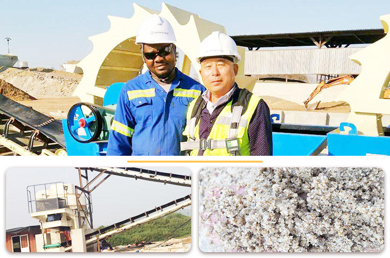 贊比亞利文斯敦砂巖制砂洗沙生產線現場 贊比亞利文斯敦砂巖制砂洗沙生產線現場