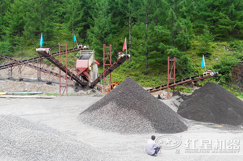 人工制砂現場 人工制砂現場