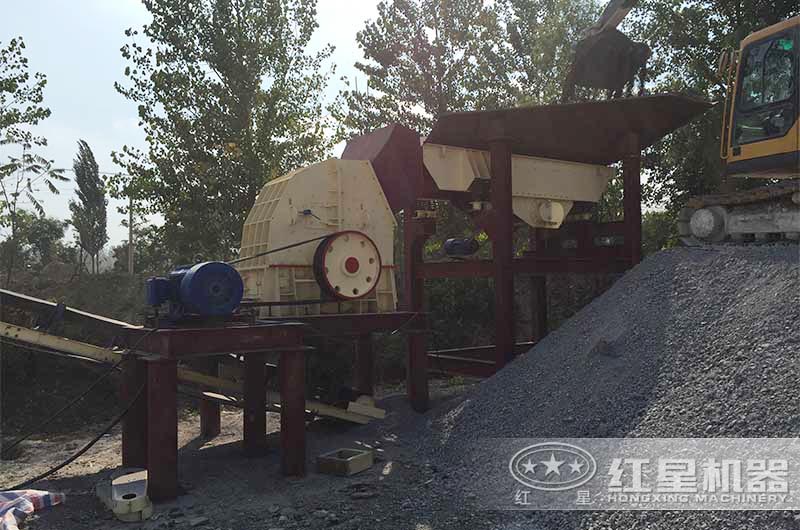 煤矸石制砂加工現(xiàn)場 煤矸石制砂加工現(xiàn)場